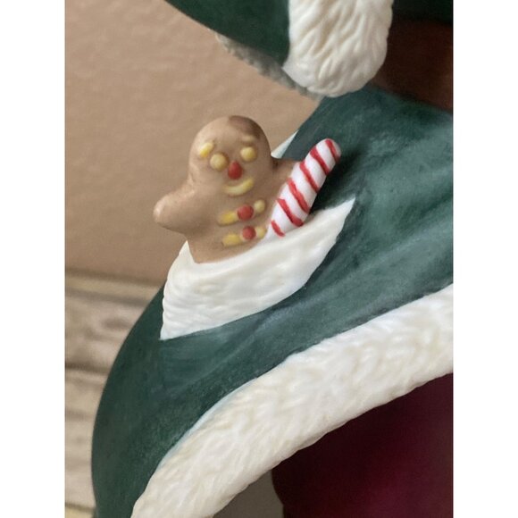 Lenox Victorian Santa Figurine 1993 Fine Porcelain Christmas Decoration Green Co - Picture 8 of 13